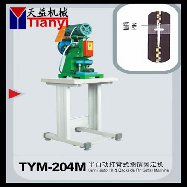 Semiauto Hit Backside Pin Setting Machine,Metal Pin Setting Zipper