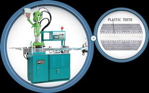 Fuldt Auto Zipper Chain Produktion Process Machinery For Plastic